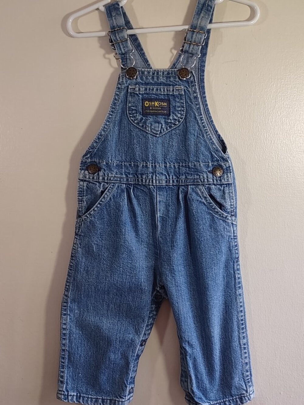 Vintage OshKosh B'Gosh Vestbak Denim Overalls Toddler 24 Months
